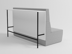 MODO POD - 2 seater high-back fabric sofa wth writing board - Sofa by grado design