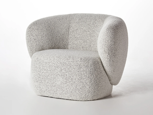 SWELL - Fabric armchair with armrests - Armchair by grado design