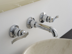 BALI - 3 hole wall-mounted washbasin tap - Tap by GRAFF
