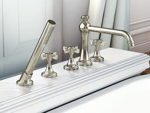 CAMDEN - 5 hole Recessed bathtub set with hand shower - Tap by GRAFF