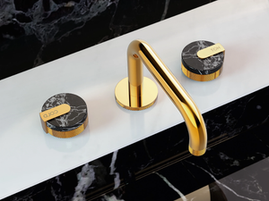 MOD+ - 3 hole countertop washbasin tap with individual rosettes - Tap by GRAFF