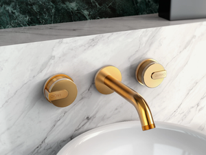 MOD+ - 3 hole wall-mounted washbasin tap with individual rosettes - Tap by GRAFF