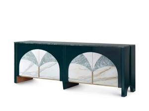BILOBA - Marble sideboard with doors - Cabinet by Greenapple