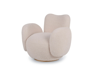 CONCHULA - Swivel fabric armchair with armrests - Armchair by Greenapple