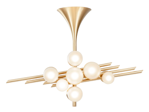 FLUTE - LED brass ceiling lamp - Ceiling lamp by Greenapple