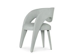 LAURENCE - Upholstered leather chair with armrests - Chair by Greenapple
