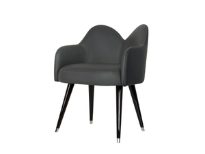 MARY - Leather easy chair with armrests - Armchair by Greenapple
