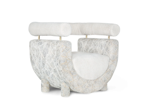 MEL - Velvet easy chair with armrests - Armchair by Greenapple