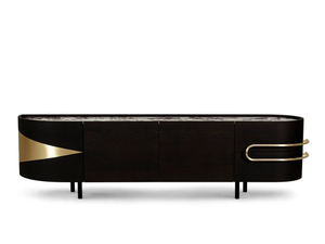 OLIVAL - Calacatta marble sideboard with integrated lighting - Cabinet by Greenapple