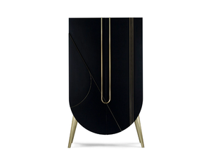SAQRIS - Wooden highboard with integrated lighting - Cabinet by Greenapple