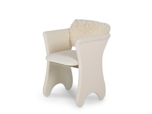 TIMELESS - Upholstered fabric chair with armrests - Chair by Greenapple