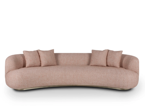 TWINS - Curved 4 seater fabric sofa - Sofa by Greenapple
