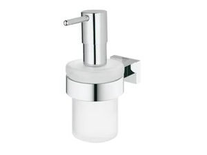 ESSENTIALS CUBE - Satin glass Bathroom soap dispenser - Sanitary accessories by Grohe