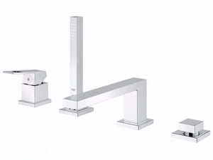EUROCUBE - 4 hole bathtub set with hand shower - Tap by Grohe