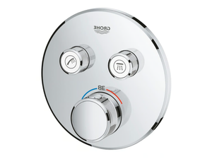 GROHTHERM SMARTCONTROL - Thermostatic shower mixer with plate - Shower by Grohe