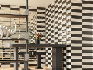 DIAMOND - White-paste and glass 3D Wall Tile - Wall tile-stone-brick by gruppo bardelli