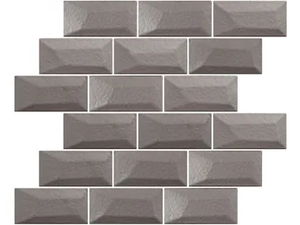 LIBRA SHINE ALUMINIUM - Indoor single-fired ceramic wall tiles with brick effect - Wall tile-stone-brick by gruppo bardelli