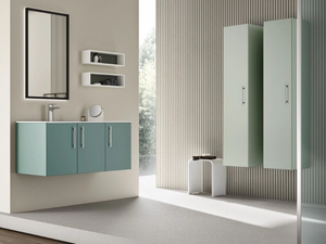 ECLIPSE ECL04 - Wall-mounted vanity unit - Washbasin cabinet by Gruppo Geromin