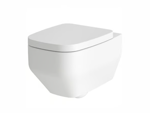 FIO - Wall-hung ceramic toilet - Toilet seat by Gruppo Geromin