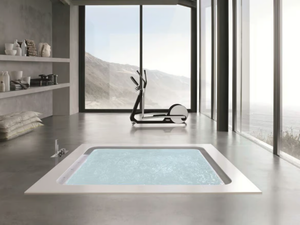 INFINITY BOLLA Q - Built-in hydromassage bathtub - Bathtub by Gruppo Geromin