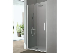 LINE - Crystal shower cabin with shutter door - Door by Gruppo Geromin