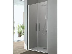 LINE - Shower cabin with 2 saloon shutter doors - Door by Gruppo Geromin