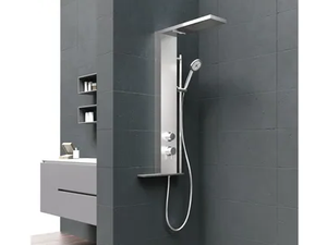 MUSA PLUS - Wall-mounted shower panel with hand shower - Shower panel by Gruppo Geromin