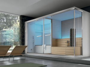 OLIMPO - Sauna / turkish bath with bathub - Bathtub by Gruppo Geromin