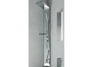 QUARANTACINQUE PLUS - Wall-mounted steel shower panel - Shower panel by Gruppo Geromin