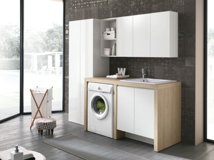 STORE 416 - Laundry room cabinet with sink for washing machine - Washbasin by Gruppo Geromin