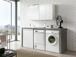STORE 419 - Laundry room cabinet with sink for washing machine - Washbasin by Gruppo Geromin