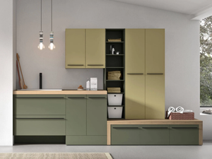 STORE STO04 - Laundry room cabinet with drawers for washing machine - Cabinet by Gruppo Geromin