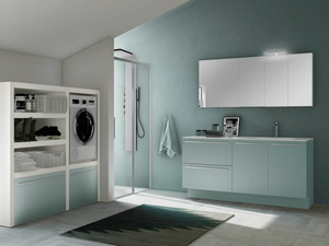 STORE STO12 - Laundry room cabinet for washing machine with drawers - Cabinet by Gruppo Geromin