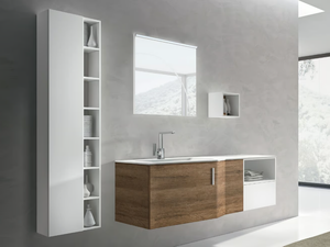STR8 108 - Wall-mounted vanity unit with drawers - Washbasin cabinet by Gruppo Geromin