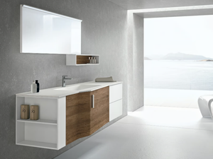 STR8 109 - Wall-mounted vanity unit with drawers - Washbasin cabinet by Gruppo Geromin