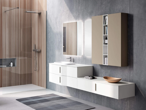STR8 STR02 - Wall-mounted vanity unit with drawers - Washbasin cabinet by Gruppo Geromin