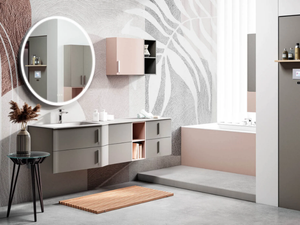 STR8 STR03 - Wall-mounted vanity unit with drawers - Washbasin cabinet by Gruppo Geromin