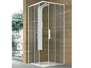 TOP - Corner crystal shower with two sliding doors - Door by Gruppo Geromin