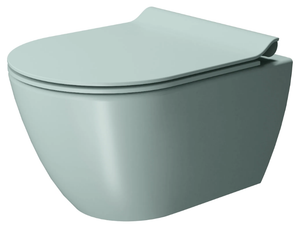 COLOR ELEMENTS 50X36 - Wall-hung back to wall ceramic toilet - Toilet seat by GSI ceramica