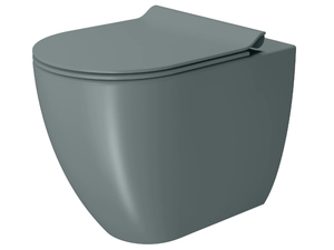 COLOR ELEMENTS 55X36 - Floor mounted ceramic toilet - Toilet seat by GSI ceramica