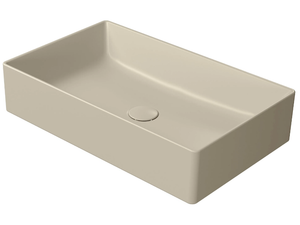 COLOR ELEMENTS 60X37 - Countertop rectangular ceramic washbasin - Washbasin by GSI ceramica