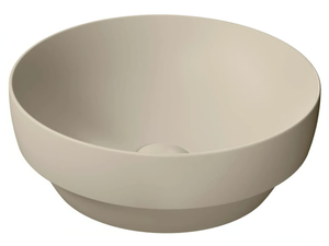 COLOR ELEMENTS Ø40 - Semi-inset round ceramic washbasin - Washbasin by GSI ceramica
