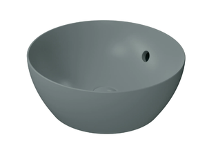 COLOR ELEMENTS Ø42 - Countertop round ceramic washbasin with overflow - Washbasin by GSI ceramica