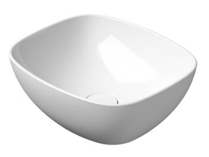 NUBES 40X35 - Countertop rectangular ceramic washbasin - Washbasin by GSI ceramica