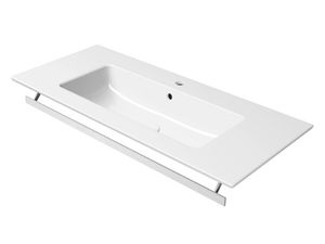 PURA 102X46 - Rectangular washbasin with towel rail - Washbasin by GSI ceramica