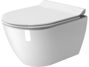 PURA 50/F - Wall-hung ceramic toilet - Toilet seat by GSI ceramica