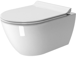 PURA 55/F - Contemporary style wall-hung ceramic toilet - Toilet seat by GSI ceramica