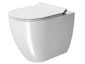 PURA 55/F - Floor mounted ceramic toilet - Toilet seat by GSI ceramica