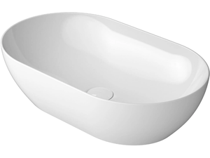 PURA 60X37 - Countertop oval washbasin - Washbasin by GSI ceramica