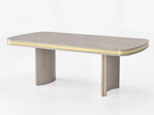 CLUB - Rectangular wood veneer table - Table by Guerra Vanni